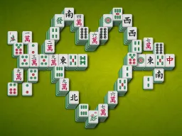 この画像は麻雀ゲームのレイアウト キューピッドハート を表示しています。オンラインでプレイ可能。