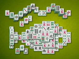 تُظهر الصورة تشكيلة الماجونغ السمكة، المتاحة للعب عبر الإنترنت على TheMahjong.com.